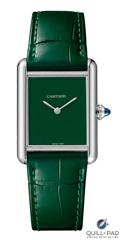 montre cartier verte|cartier montres homme.